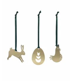 Påskeophæng i guld, 3 pk
