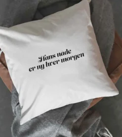 Pudebetræk: Hans nåde er ny hver morgen, 50 x 50 cm