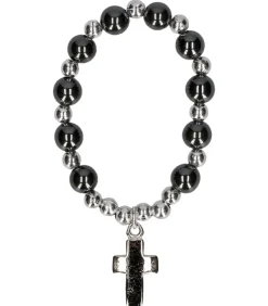 Rosenbånd med sorte hæmatit perler