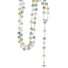 Rosenkrans m. farverige hjerteperler