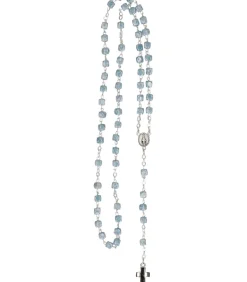 Rosenkrans med blå glasperler