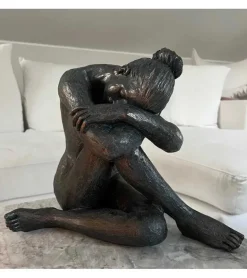 Skulptur, Elegant Kvinde, 30 cm