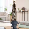 Skulptur, Par med ryggen til hinanden, 38 cm
