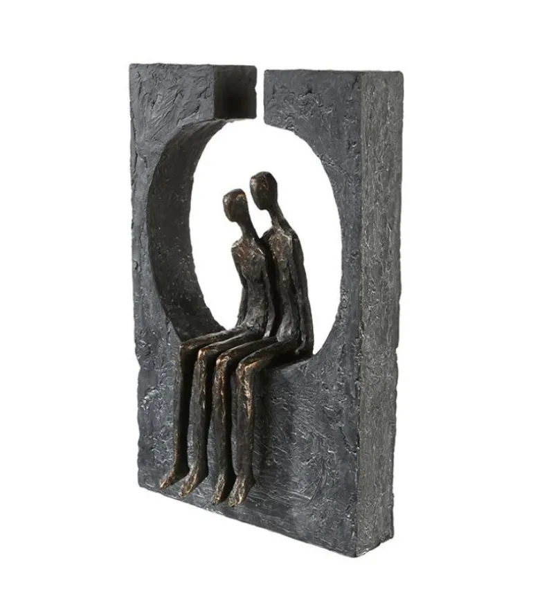 Skulptur, Sammenhold – tiden er kostbar, H 27 cm