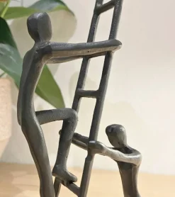 Skulptur: Teamwork, H 24 cm
