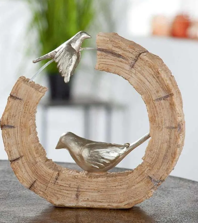 Skulptur, To fugle, 19 cm