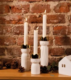 SÆT De 3 Vise Mænd i hvidt porcelæn