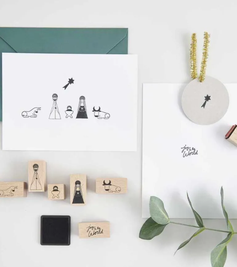 Stempel Sæt, Julekrybbe motiver