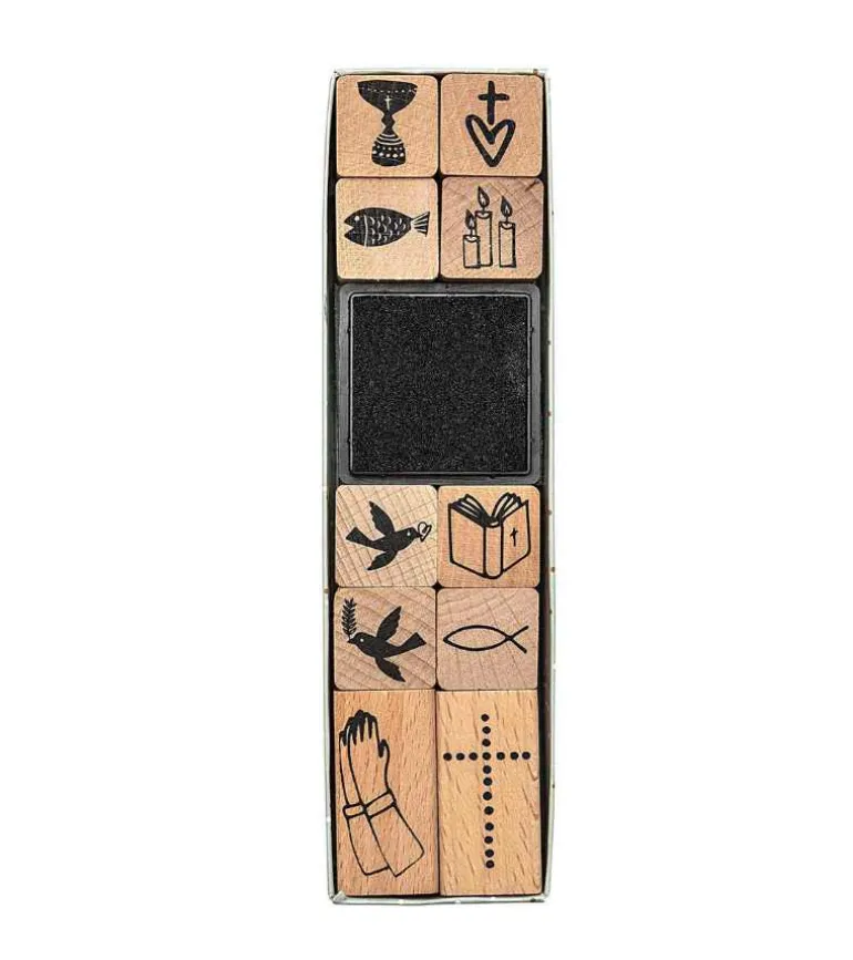 Stempel Sæt med Kristne motiver, 10 dele