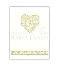 Stort dobbeltkort, Hjerte, naturpapir