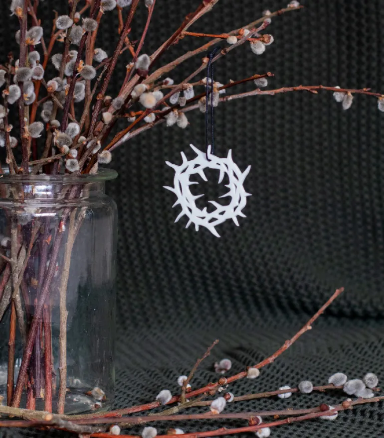 Tornekrone Ophæng, Hvid