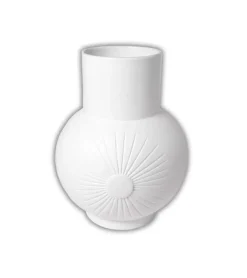 Vase, Kuglevase med sol, 22 cm