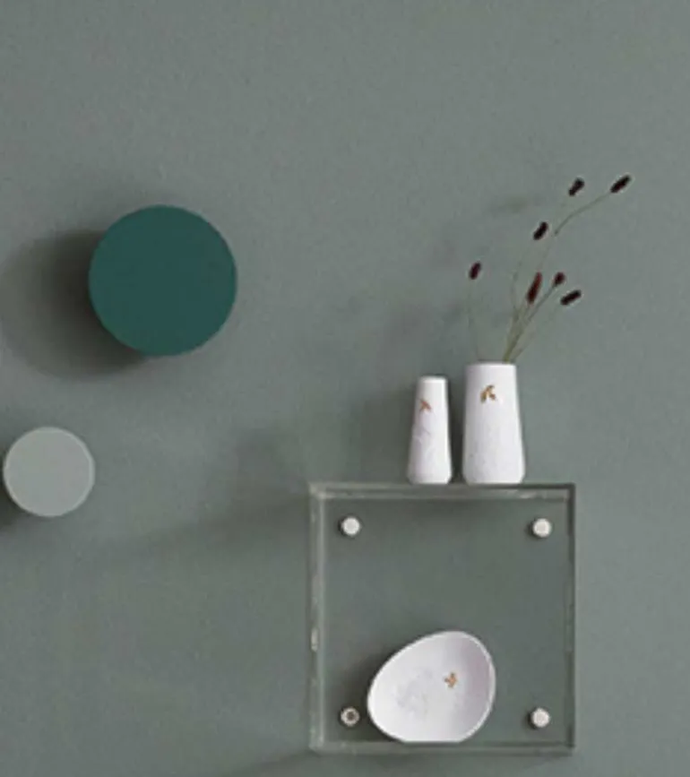 Vase med guldblad, 9 cm