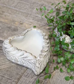 Vittel Skjuler hjerte med guldmønster, STOR